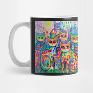 Psychedelic cats 2 Mug